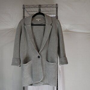 JCREW knit gray blazer, size xs, Sweater blazer